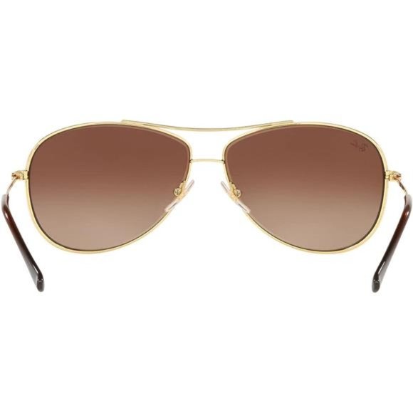 Ray-Ban GOLD BROWM GRADIENT Metal Aviator Sunglasses UNISEX - Picture 6 of 9